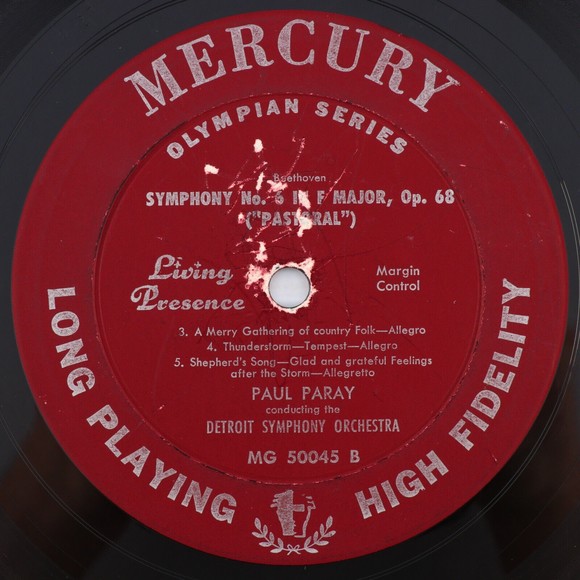 Beethoven/Paul Paray Symphony No 6 In F Major Op. 68 Pastoral LP Record MG 50045 - Picture 11 of 16